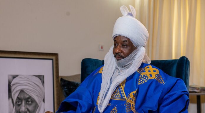 Emir Sanusi Appeals for Peace Following Destruction of Kano Printing Press in Violent Protests